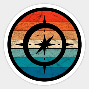 Vintage Compass Sticker